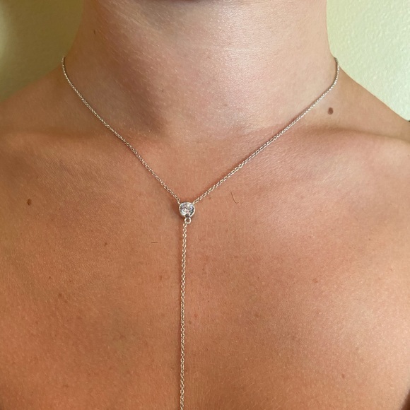 Sale $26 Firm! Sterling Silver Cross Drop Necklace - Picture 5 of 12